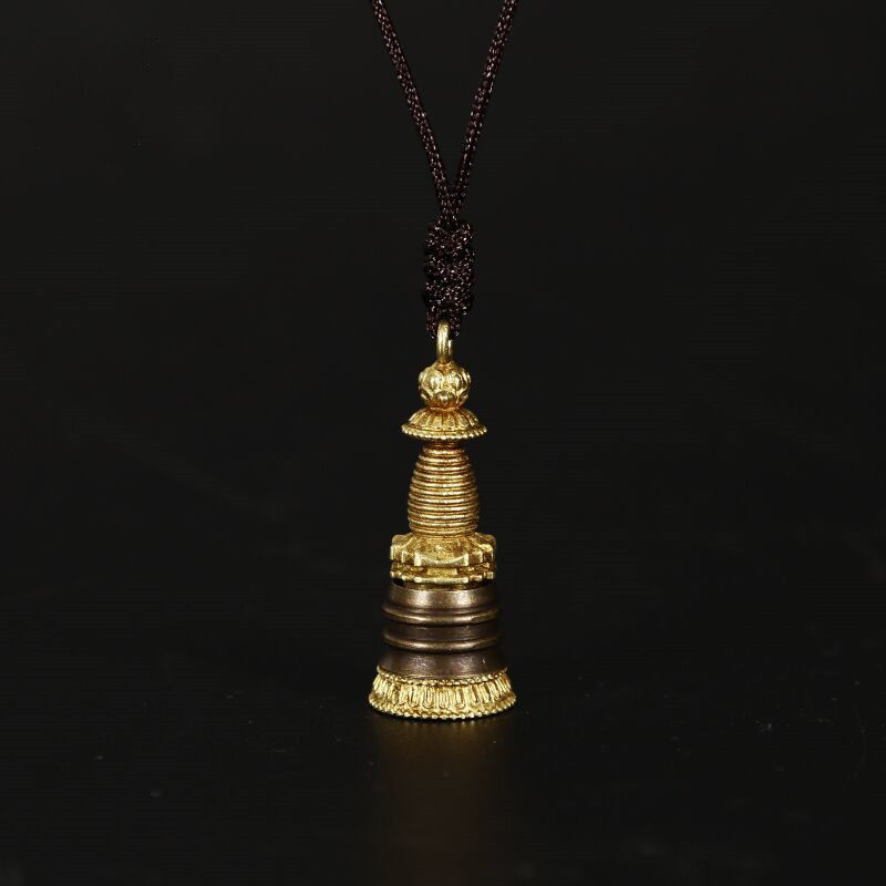 Pure copper hanging decoration Karma tower pendant Kau box Fotashleitta protective amulet pendant