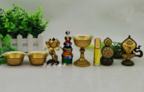  New Tibetan Buddhism Eight Offerings Set Eight Offerings Cup Offerings Buddha Bowl Food Water Bowl Dharma Offering