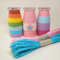 Kindergarten art area handmade diy material paper rope classroom environment creation decoration summer training class DIY paper rope