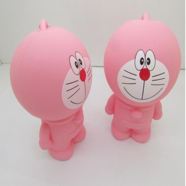 Phim hoạt hình siêu dễ thương siêu dễ thương Hàn Quốc sáng tạo túi chìa khóa Doraemon mèo silicone kéo móc khóa ví móc khóa đẹp