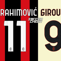 AC Milan jersey font Kaka printing number custom calendar season new TTF installation package AI vector diagram