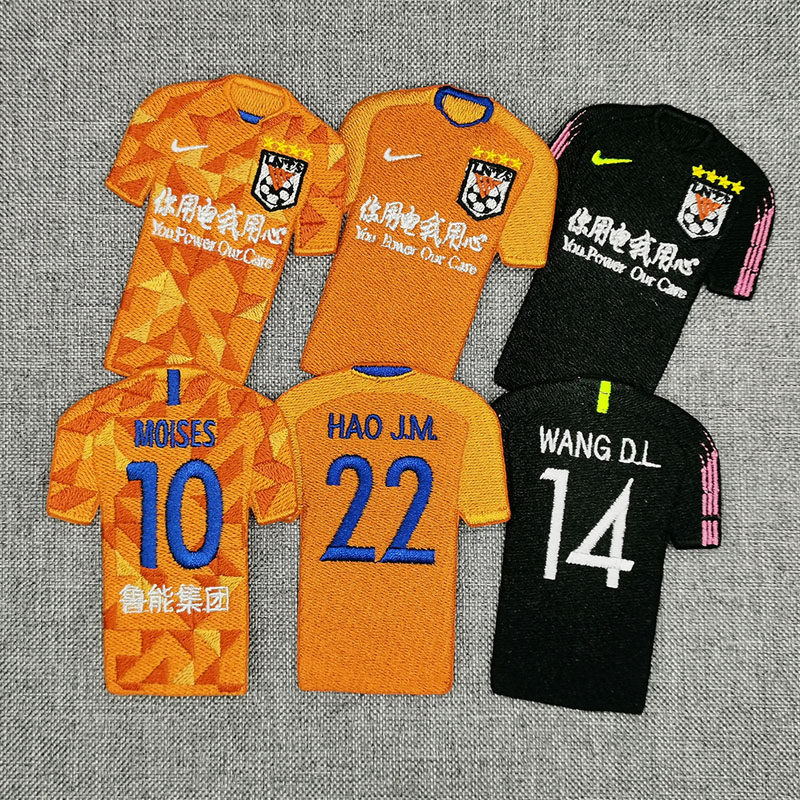 Luneng mini jersey Artemisia Junmin Super Shandong Football King Dalei surrounding the new star decoration commemorative gift