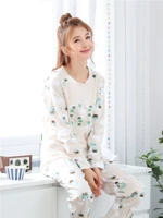 Đồ ngủ nữ mùa thu cotton dài tay phiên bản Hàn Quốc của quý cô dễ thương phù hợp với tháng có thể mặc bên ngoài dịch vụ nhà mùa đông shop đồ nữ