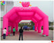 Inflatable Stage Banquet Tent, Outdoor Large Rural Wedding Red and White Celebration Tent, Mobile Wedding Arch Inflatable Model