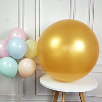 Thickened 36 inch round latex big balloon 100cm wedding arrangement high quality super large round burst ball floating