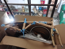 Chrome molybdenum steel 20 inch v brake folding bike rack with front fork set