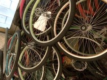 22 inch×1 3 8 wheel set front open 100 Rear 120-135 adjustable belt 14T one-piece flywheel built da tire