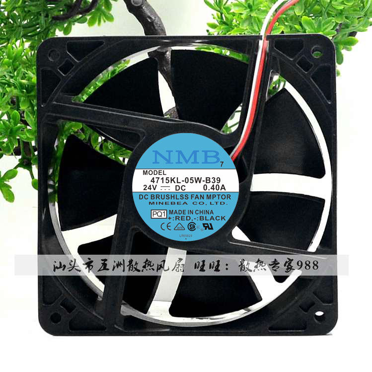 NMB 4715KL-05W-B39 24V 0 4A 12038 24V Lathe frequency converter fan