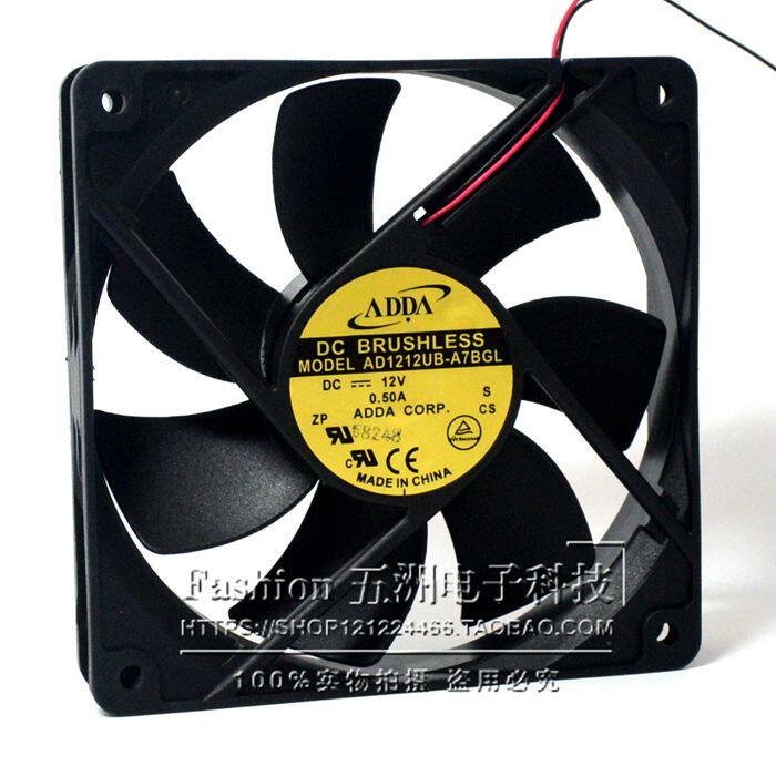 ADDA AD1212UB-A73GL 12025 0 50A 12CM 4-wire double ball high air volume chassis fan