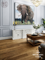 Nordic three-layer solid wood composite floor light luxury Oak Multi-layer floor heating geothermal environmental protection log floor factory direct sales