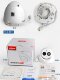 Dahua 200-800 Million Poe Network 1080P Infrared High-Definition Indoor Dome Surveillance Camera with Recording and Night Vision