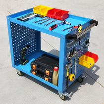 Auto repair tool car fitter three-layer repair trolley heavy-duty thickened multi-functional double-layer mobile parts turnover car