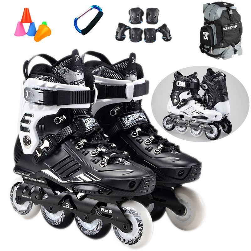 Music Show RX5 Skating Shoes Adult Adults Skate Skate Skate Skating Shoes Skating Shoes Straight wheel flat Flower Shoe packages