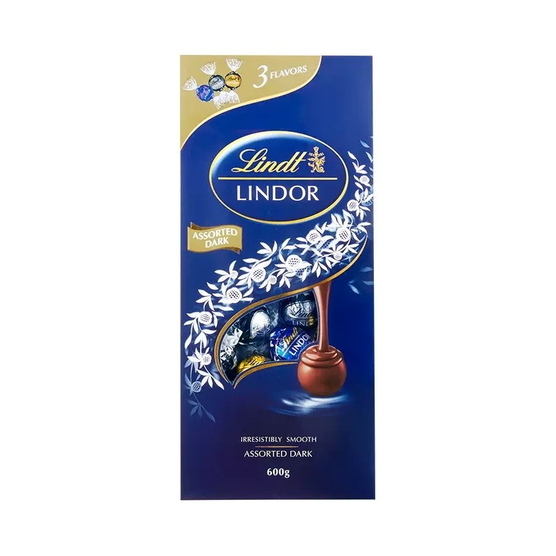 Lindt瑞士莲官方正品进口软心黑巧克力600克礼物