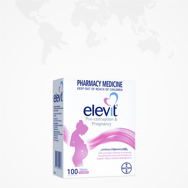 【自营】Elevit爱乐维孕妇叶酸片女士复合维生素C哺乳全孕期进口
