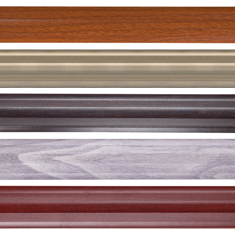 Aluminum alloy paint sand blasting flat button door pressure strip straight edge staircase button large right angle floor special closing edge
