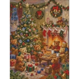 [ZZ7858-Рождественский мишка] Вышивка крестом 2025, новый стиль гостиной и столовой, простой и простой стиль животных