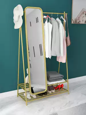 Hanger floor bedroom Net red coat rack simple modern household hanger living room clothes rack Indoor