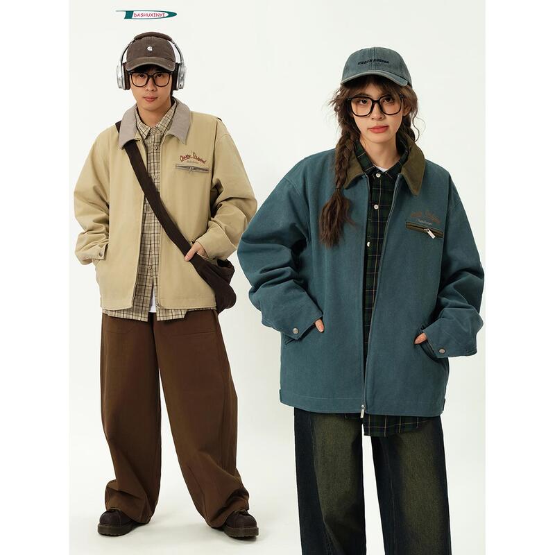 Dashy Carhartt American-Style Detroit Workwear Lapel Jacket Trendy Brand Couple's Coat Spring and Autumn Style