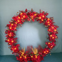 New wedding props iron art circular shelf wedding iron art circular arch flower door wedding background decoration