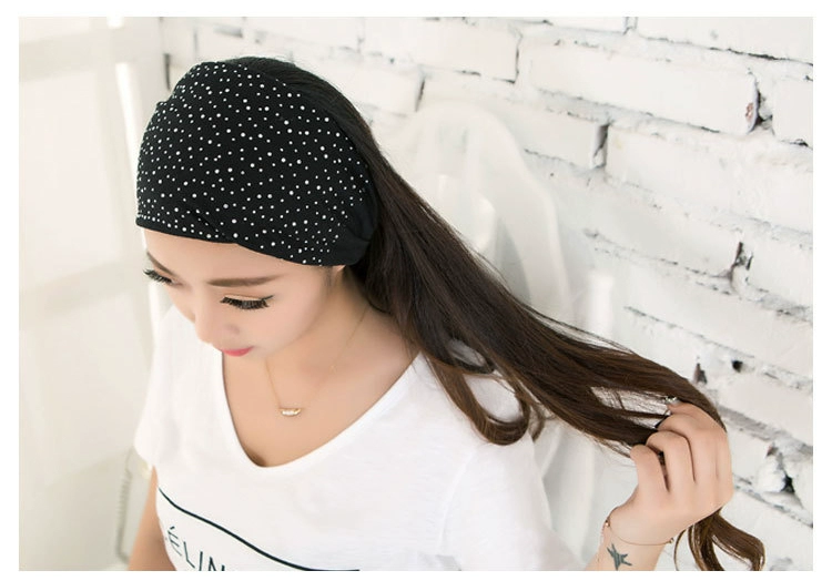 Hàn Quốc Baotou Yoga băng tóc rộng vành thể thao headband với kim cương rửa tóc thẻ bông thấm mồ hôi headband