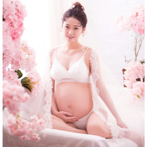  Pregnant women photo photo cotton lace sexy expectant mother solid color small vest suspender bottoming bandeau underwear