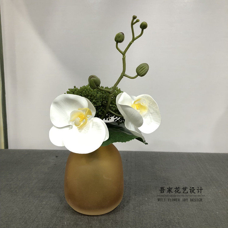 Minimalist modern new Chinese emulated floral art small suit Villa Like board Bathroom Soft Dress Floral Pendulum