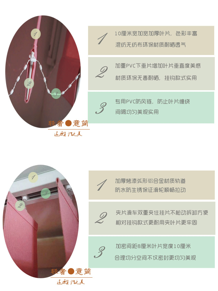 Жалюзи 亚麻竖百叶窗帘遮光办公室垂直帘亚麻布帘隔断门左右拉帘北京定制