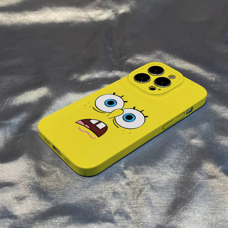 SpongeBob & Patrick Star Surprised Expression – Cartoon Best Friends Couple Phone Case