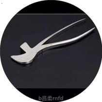 Waist tongs fierce shoe pliers climbing birds beak shoe factory curved mouth pull-top hand-made pliers stainless steel pliers