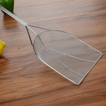 High-quality non-magnetic stainless steel square colander hydrophobic oil residue shovel slag net slag removal shovel fried chicken legs chicken wings fries