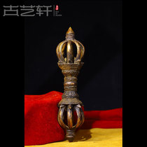 Aesthetic pure copper old instruments Tibetan instruments nine-strand Vajra tantric Tibetan Buddha supplies nine-strand pestles