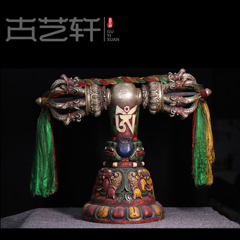 Meritocratic pure bronze Old-Buddhist-ware Tibetan Buddhist Paraphernalia Pestle Secret Tibetan Buddhist Buddha Supplies Nine Shares Pestle