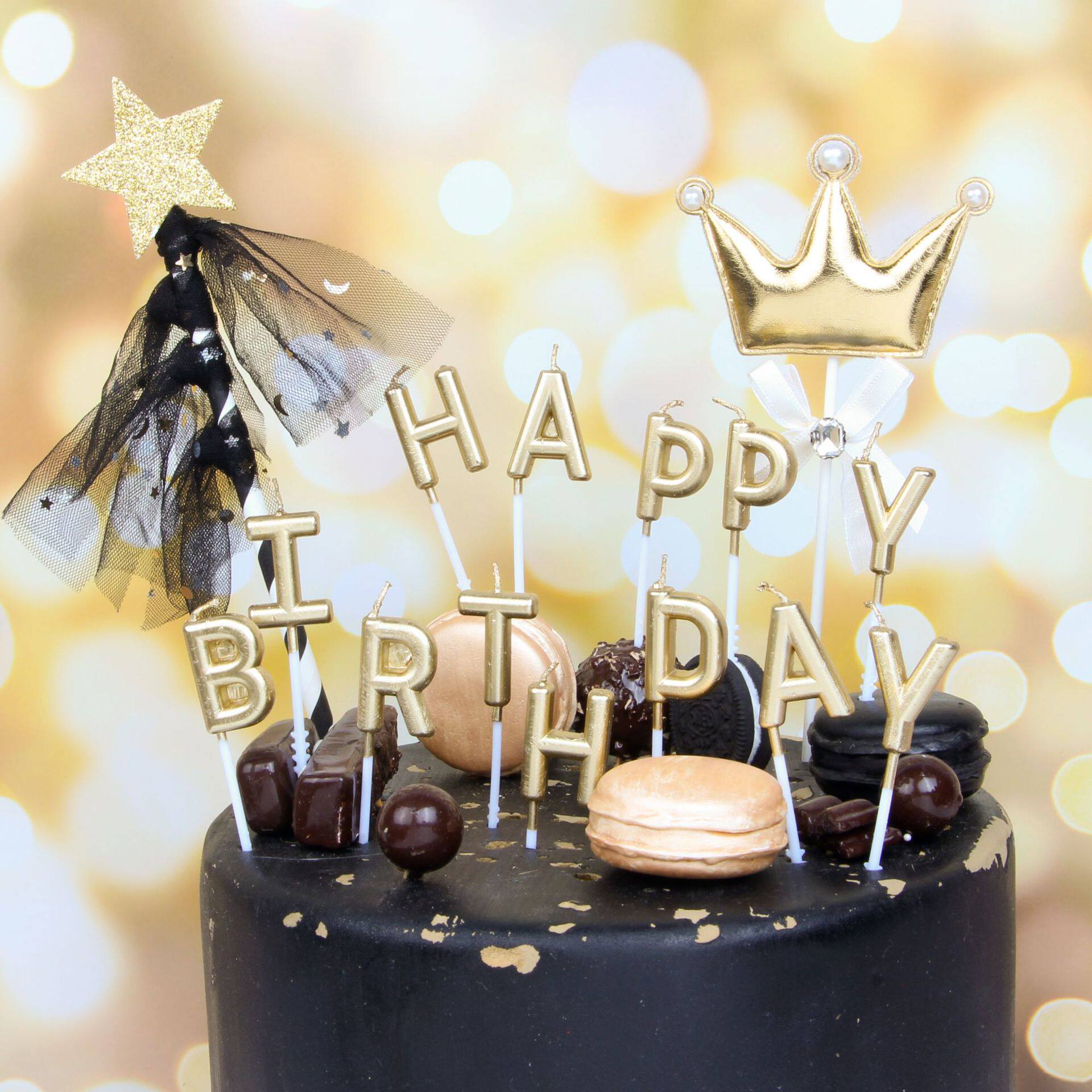 0-9 Colorful Number Candle Happy Birthday Cake Candle Birthday Party Decoration Special English Letter Candle - Taobao