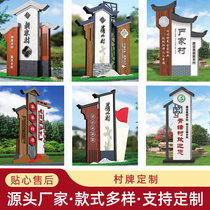 Outdoor Large Spiritual Fortress Signs Upright Finger Road Signs Parking Lot Scenic Area Guide Village Card Orientation Signs Custom