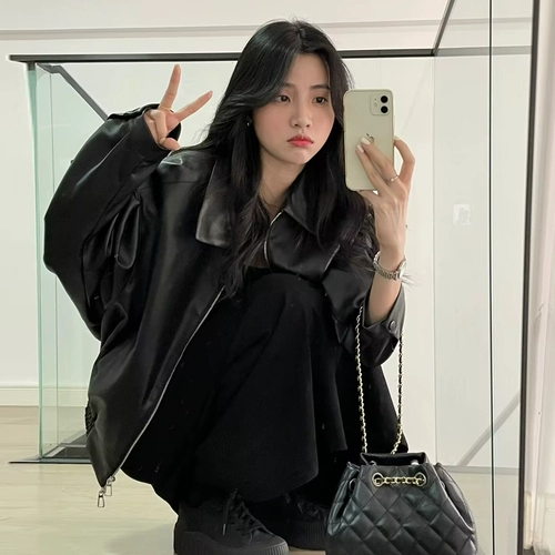 Черная весенняя осенняя короткая куртка, 2025 года, подходит для подростков