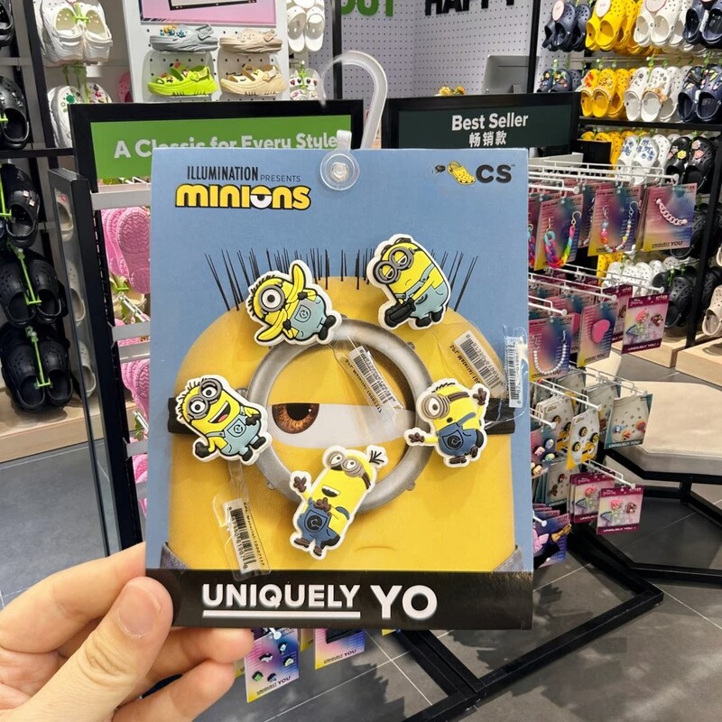 Crocs Shoe Accessories Minion Shoe Charms Suitable for Crocs Shoes, Decorative Cartoon Fun Textured Accessories for Children's Shoes Crocs Shoe Accessories Minion Shoe Charms Suitable for Crocs Shoes, Decorative Cartoon Fun Textured Accessories for Children's Shoes