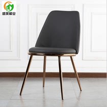 Xipi soft bag dining chair Nordic light luxury dining table chair Famous accommodation reception chair Hotel welcome chair Comfortable leisure chair