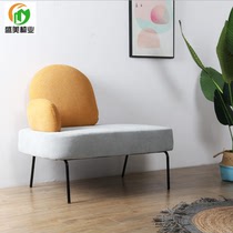 Xiaohu creative cactus reception fabric bench soft bag sofa two-person bench Nordic INS style double