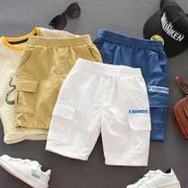 Boy Pure Cotton Shorts Han Edition Children Summer Workwear Pants Baby Casual Shorts Pants Boy 50% Pants Foreign Air