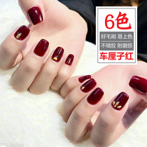 2021 new color nail polish Polish cherry red aunt wine red light therapy glue chili red dark red nail salon