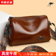 Brand Genuine Leather Bag for Women 2026 New Vintage Shoulder Bag Versatile Soft Cowhide Wide Shoulder Strap Crossbody Bag Pillow Bag