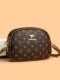 Brand Genuine Leather Three-Layer Women's Bag 2026 Autumn New Small Round Bag Fashionable Casual Cowhide Shoulder Crossbody Bag Trendy