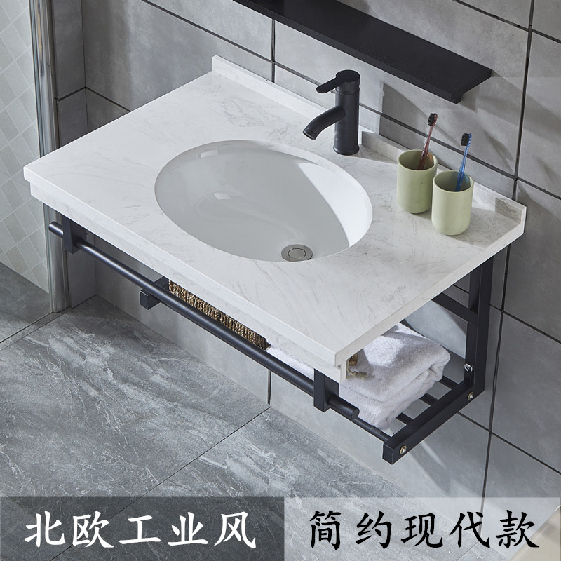 Makeup Room Washbasin Hotel Hotel Guesthouse Wash Gargle NTU Richioning Wash Basin Hanging Wall Washbasin Bath Room Cabinet Tray Composition