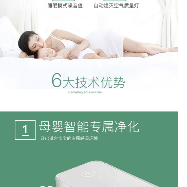Máy lọc không khí Haier mẹ và con KJ450F-HY03A phòng khách nhà phòng ngủ ion âm ngoài khói bụi formaldehyd thanh lý máy lọc không khí