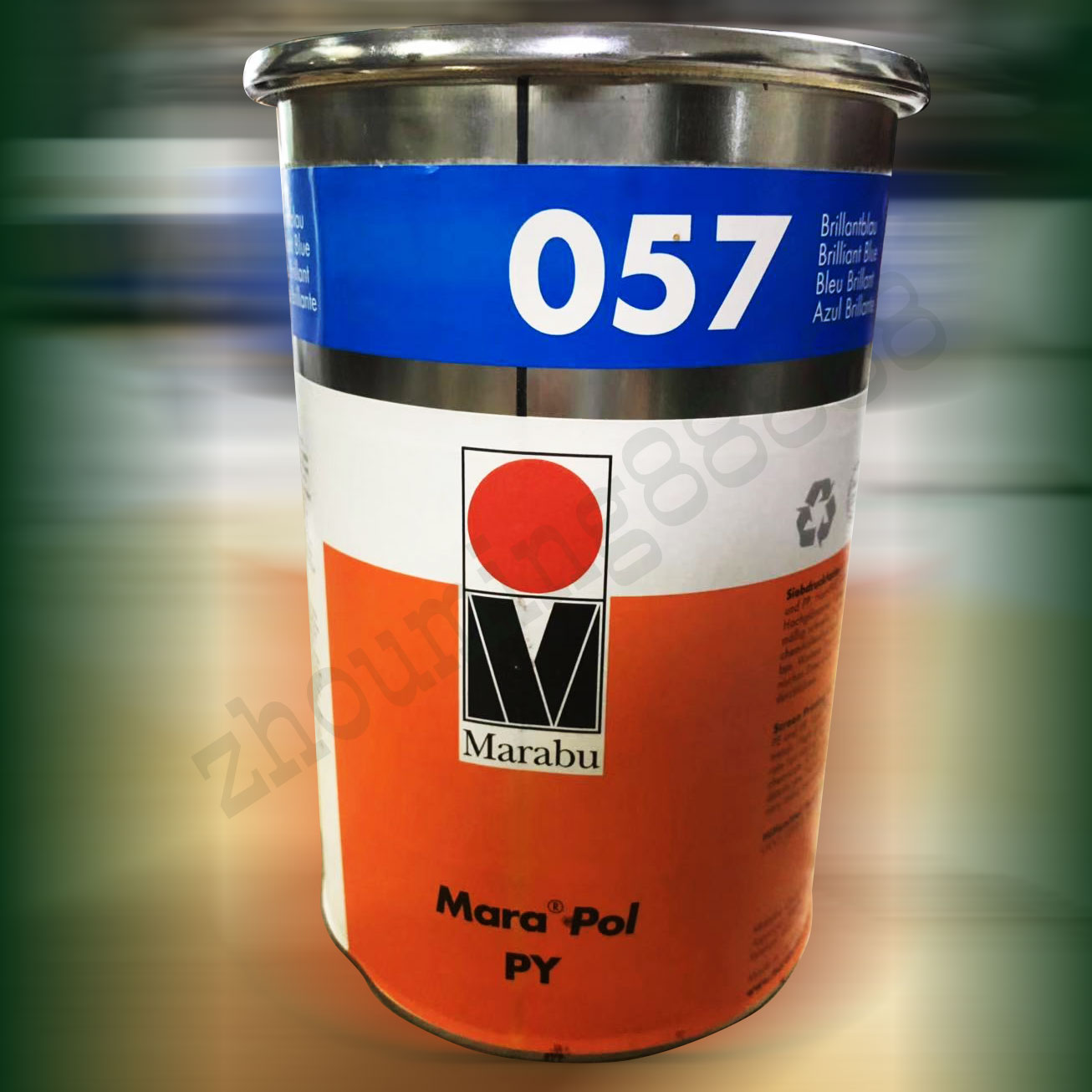 Germany Malaibao ink PY-057 bright blue metal coating PE nylon metal ink spot