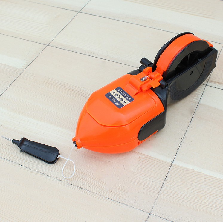 Carpentry pull wire ink bucket line powder bucket automatic wire-rewinding and drawing line carpenter Mohood-all over the end shivering to wipe out the fighting and grinding