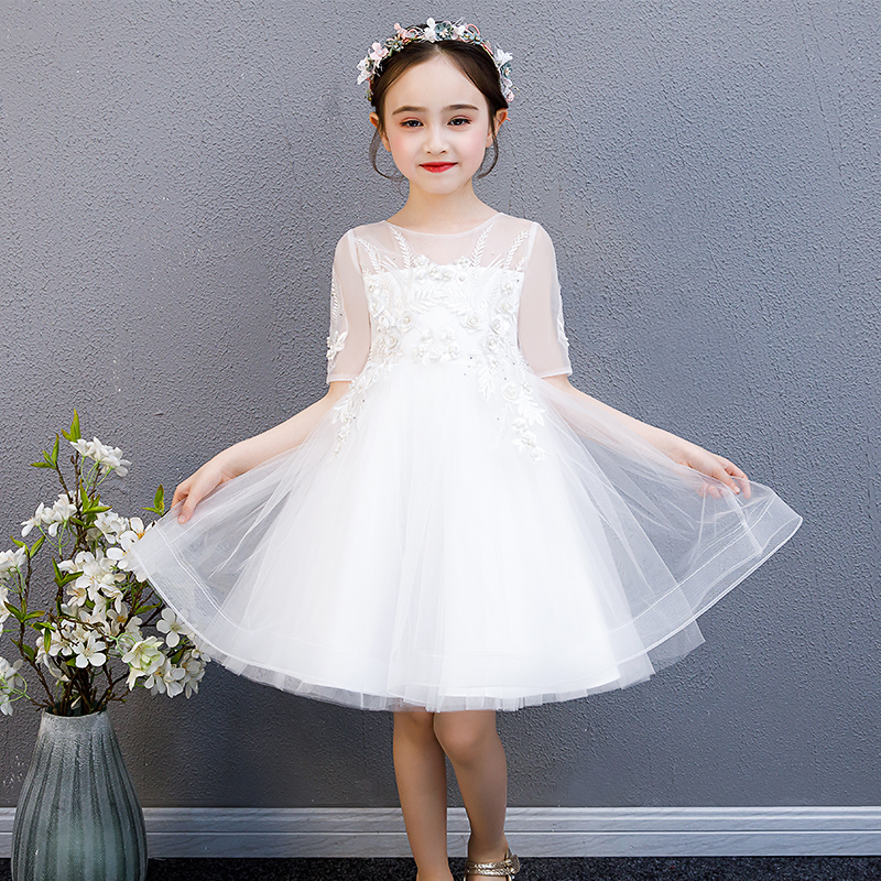 Ăn mặc cô gái mùa hè ăn mặc 2020 New Super-Air chúa váy Little Girl trẻ em Fluffy ăn mặc