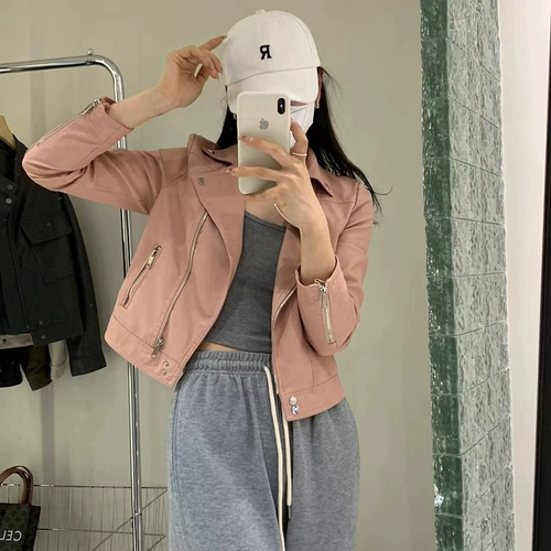 Бежевая короткая осенняя куртка, в стиле Шанель, подходит для подростков