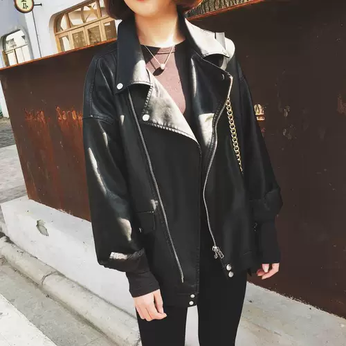 Короткая осенняя куртка, в корейском стиле, оверсайз